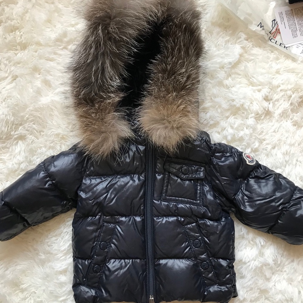 Moncler K2 Water Restnt Hood Down Jacket w/Fox Fur